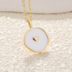 Titanium steel necklace love