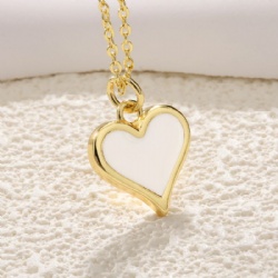 Titanium steel necklace love