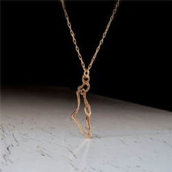 Titanium steel necklace Star Moon Israel Lebanon Palestine map Cross Arabic Faith Holy City