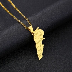 Titanium steel bracelet Star Moon Israel Lebanon Palestine map Cross Arabic Faith Holy City