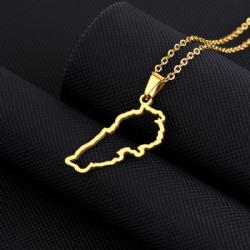 Titanium steel bracelet Star Moon Israel Lebanon Palestine map Cross Arabic Faith Holy City