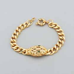 Snake bracelet bracelet Snake head Snake tail complex simple design smooth inlaid with zircon gold silver rose gold