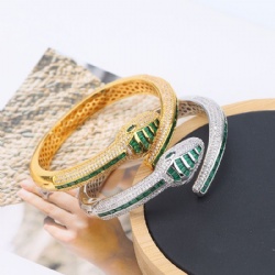 Snake bracelet Bracelet complex simple design smooth inlaid with zircon gold silver rose gold