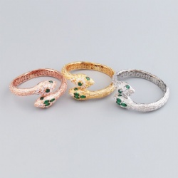 Snake bracelet Bracelet complex simple design smooth inlaid with zircon gold silver rose gold